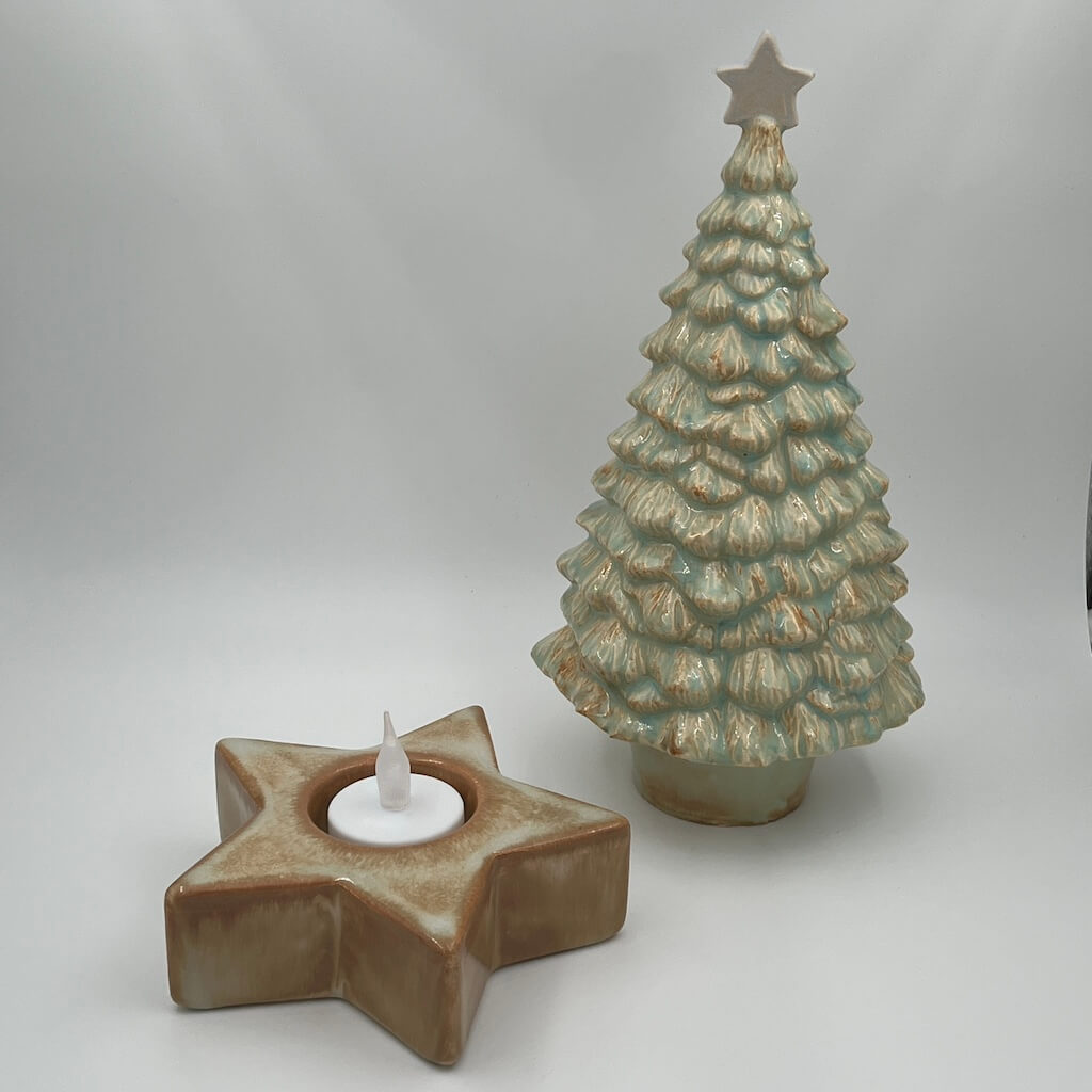 Keramiek Kerstboom Ster